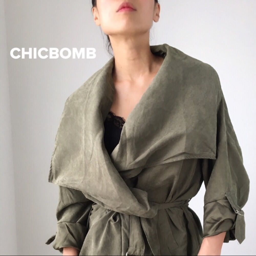 CHLOE SUEDE DRAPE DUSTER Trench.❗️LAST PIECE! - Picture 3 of 7